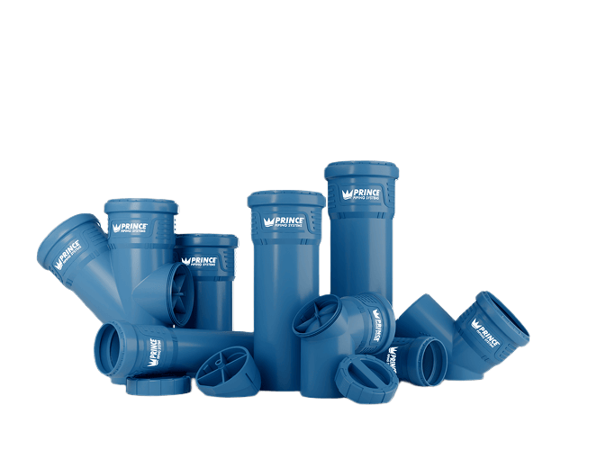 Prince Decilo Low Noise Pipe - Single Socket