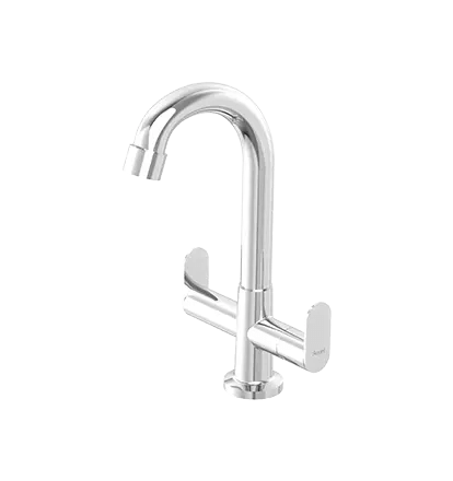Central Hole Basin Mixer with Braided Hoses Shah marketing Pune LLP