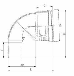 Prince SBR Seal Decilo Bend With Door