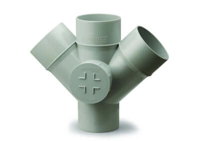 Prince SWR Double Y With Door(Solvent Joint Fittings) Shah marketing Pune LLP