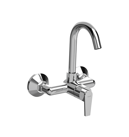 Single Lever Sink Mixer Swinging Spout Wall Mounted My Store
