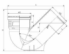 Prince Decilo P Trap 135 Degree Body