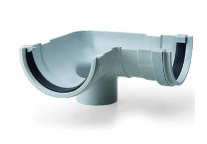 Rainfit 90 Degree Elbow With Outlet With 2 Clamps