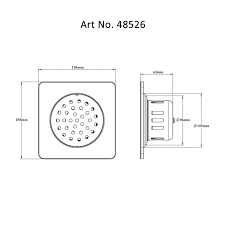 Drain With Cockroach Trap Square Jali - 48526