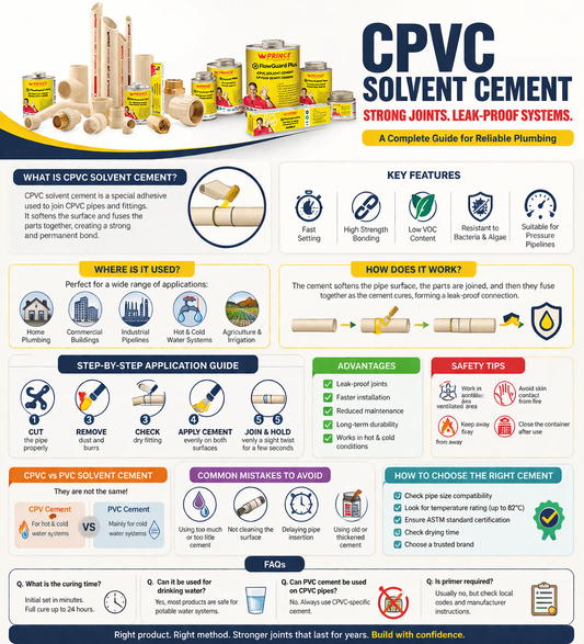 CPVC Solvent Cement for Strong Pipe Joints
