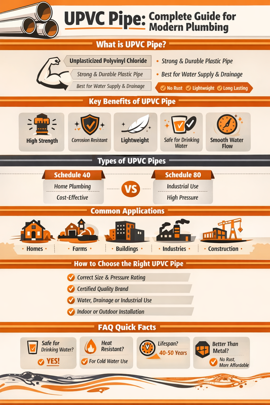 UPVC Pipe Benefits Uses for Home Plumbing