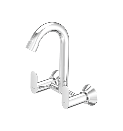 Sink Mixer with Swinging Spout  Wall Mounted