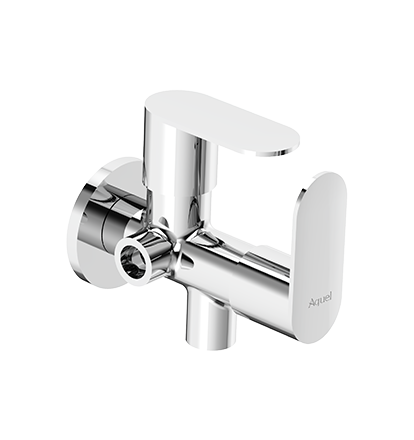 Angular Stop Cock 2 in 1  with Flange