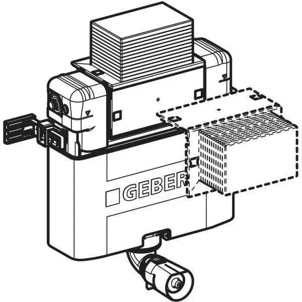 Geberit Alpha concealed cistern 12cm 3-6 litres