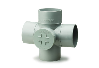 Prince SWR Double T with Door(Solvent Joint Fittings)