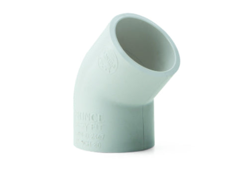 Prince  upvc fittings SCH-80 (45 Degree) UPVC Pipe Elbow - 15MM