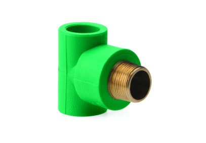 Prince Greenfit Male Threaded Tee - Brass