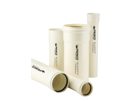 Prince Silenfit Pipes - Double Socket (3mtr,Rubber Ring)