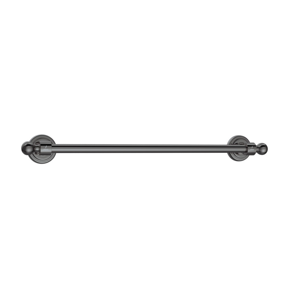 Single Towel Rail - Black Chrome