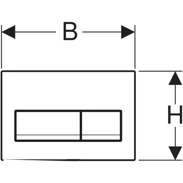 Geberit Alpha50 actuator plate for dual flush Shah Marketing Pune LLP